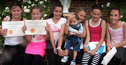 Girls from St Mary's school in Crookwell 