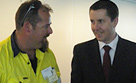 Darren Sheppard and Mark Butler (Minister for Mental Health and Ageing)